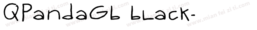 QPandaGB Black字体转换
